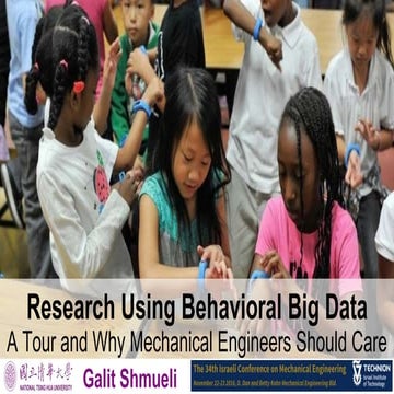 Research Using Behavioral Big Data: A Tour and Why Mechanical Engineers Shoul...