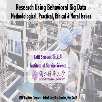 Research Using Behavioral Big Data (BBD)