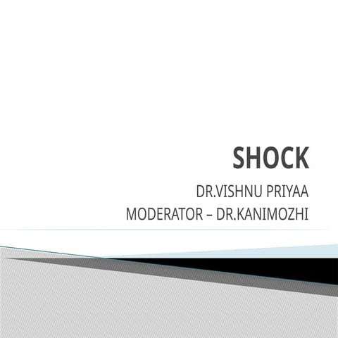 Comprehensive Overview of Shock: Pathophysiology, Types, and Clinical ...