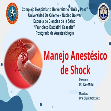 Shock y sus diferentes tipos. Definición, características,manejo ...