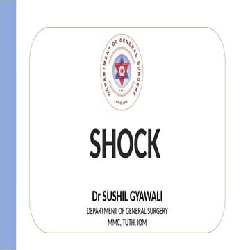 SHOCK, TYPES AND MANAGEMENT - SUSHIL GYAWALI.pptx