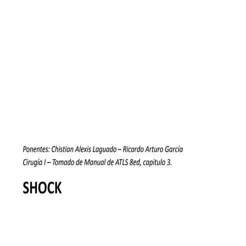 Shock atls | PPTX