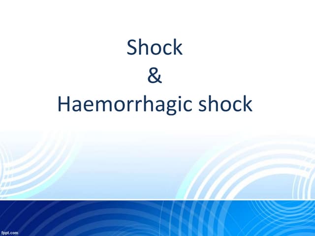 haemorrhagic shock
