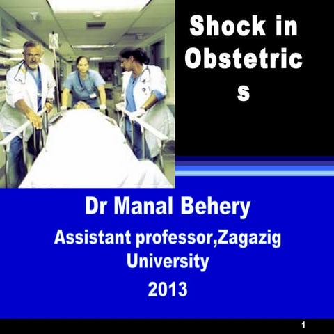 Shock in obstetrics for undergraduate