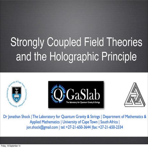 Dr Jonathan Shock (UCT)