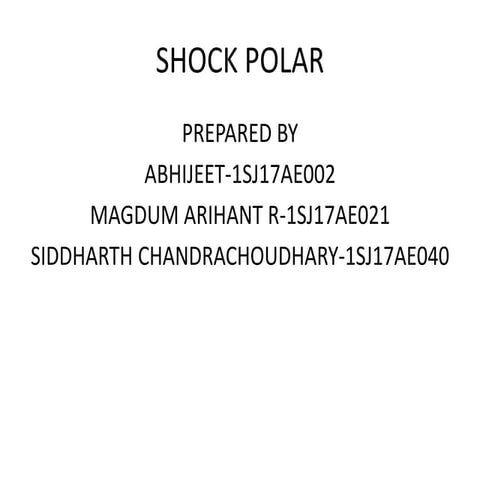 Shock polar
