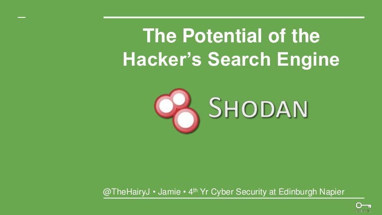 The Potential Of The Hacker S Search Engine