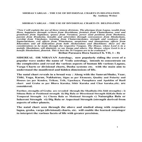 Shodas vargas    the use of divisional charts