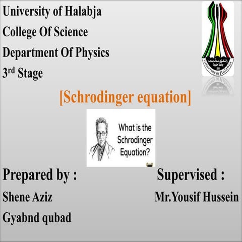 Schrodinger equation.pptx