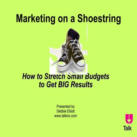 Marketing on a Shoestring Budget