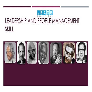 Leadership and People Management Skills