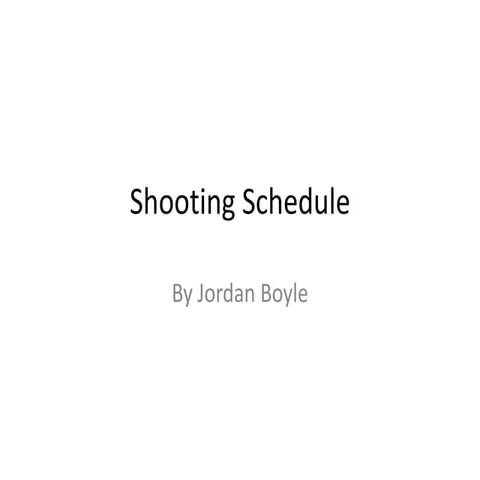 Shooting Script | PPTX