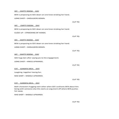 Shooting Script | DOCX