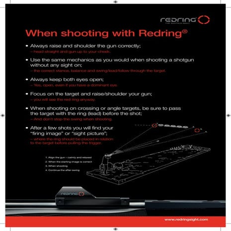 Shoot Instructions REDRING | Optics Trade | PDF