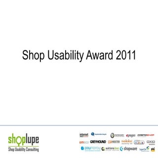 Shop Usability Award 2011