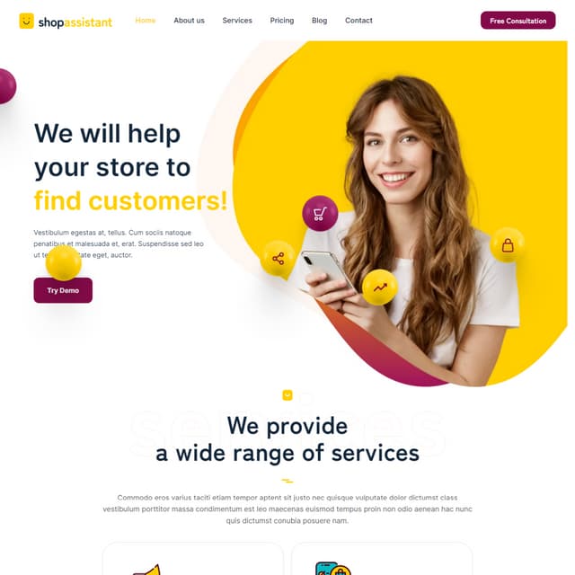 Attractive wordpress website | PDF