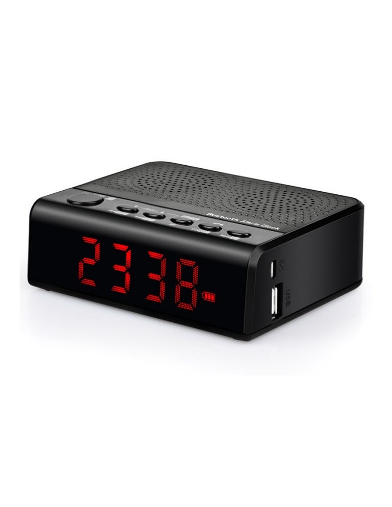 2017 best bedside bluetooth alarm clock radio speaker with 3.5" LED d…