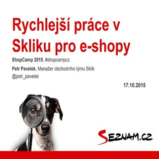 Rychlejší práce v Skliku pro e-shopy