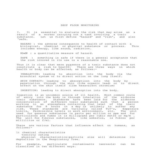 Shop floor monitoring