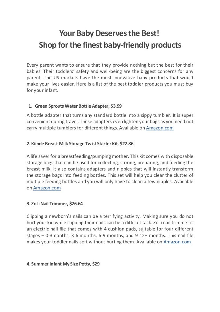 baby starter kit list