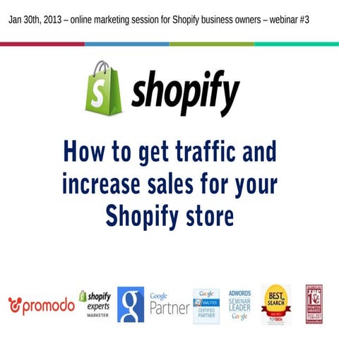 Shopify online marketing expert session #3