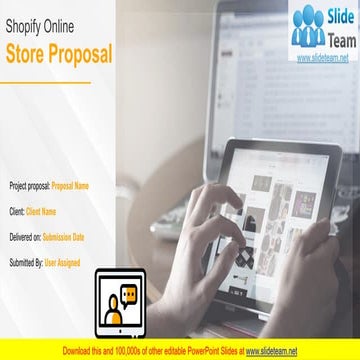 Shopify Online Store Proposal PowerPoint Presentation Slides