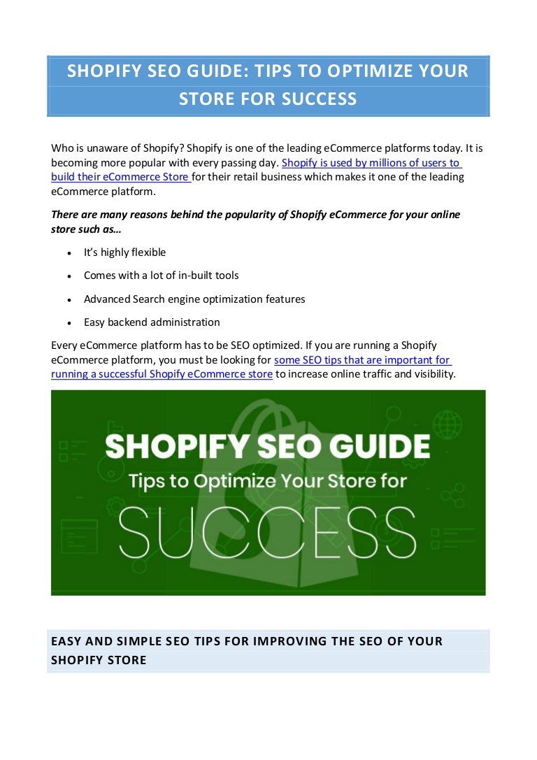 Getting Started With Storeseo: Complete Guide For Shopify Seo – MWPGLA
