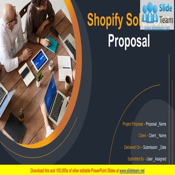Shopify Solutions Proposal PowerPoint Presentation Slides