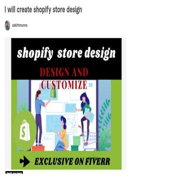 Shopify store design | PDF