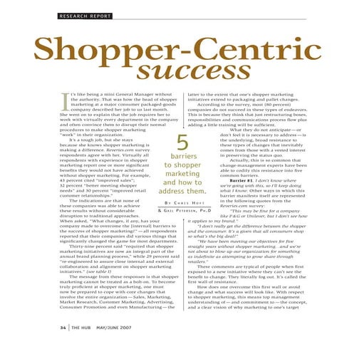Shopper centric