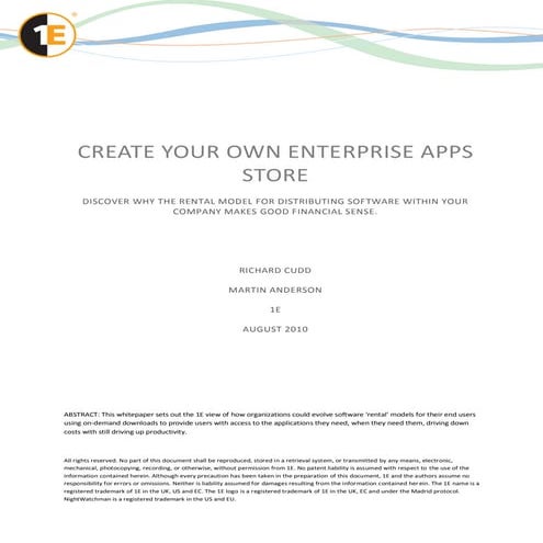 Create your own enterprise apps store