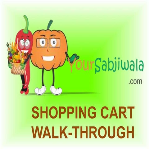 Shopping cart walkthrough | PPT