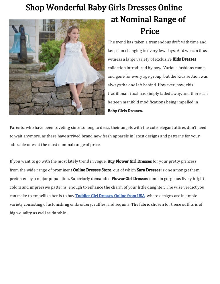 kids dresses store