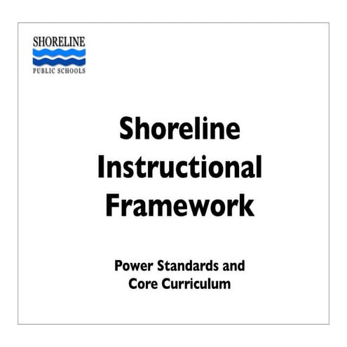 Shoreline's power standards keynote