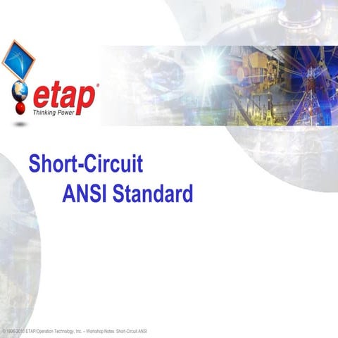 ETAP - Short circuit ansi standard