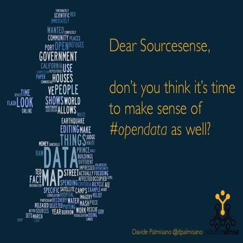 Dear Sourcesense, don't you think it's time to make sense of #opendata as well?