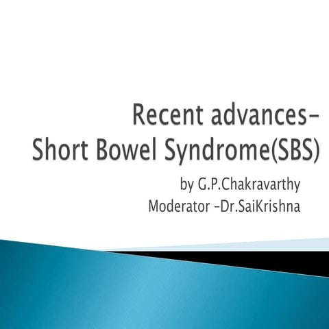 Short bowel syndrome