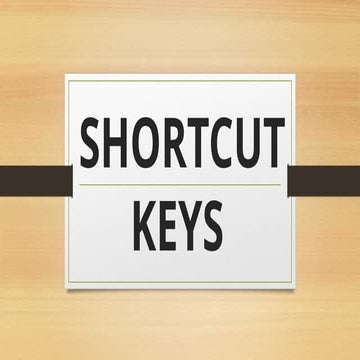 Comprehensive Guide to Microsoft Word Shortcut Keys and Features | PPTX
