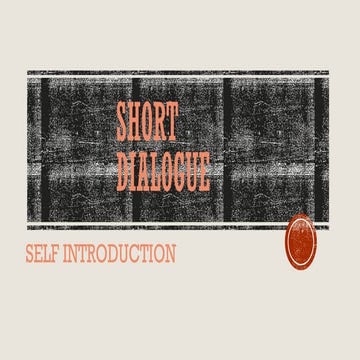 Effective Short Dialogue and Self-Introduction Patterns for Beginners ...