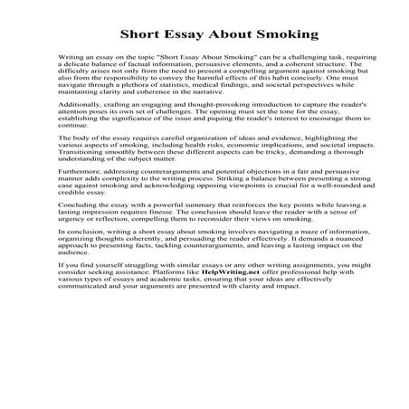 Short Essay About Smoking.pdf