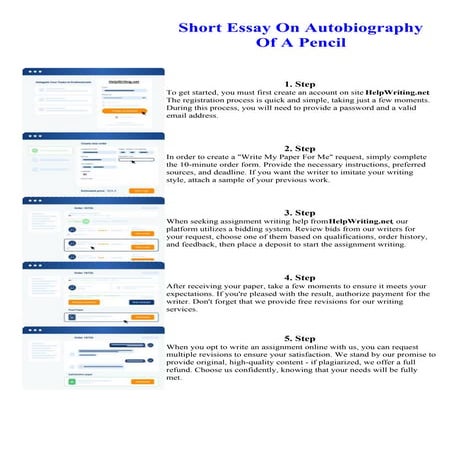Short Essay On Autobiography Of A Pencil