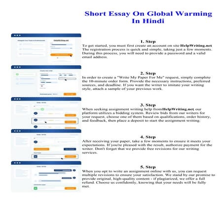 Short Essay On Global Warming In Hindi. Online assignment writing service.