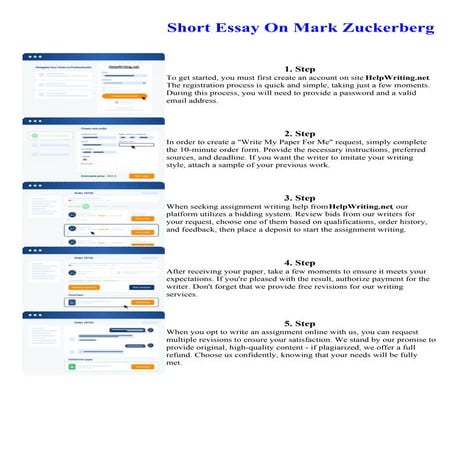 Short Essay On Mark Zuckerberg