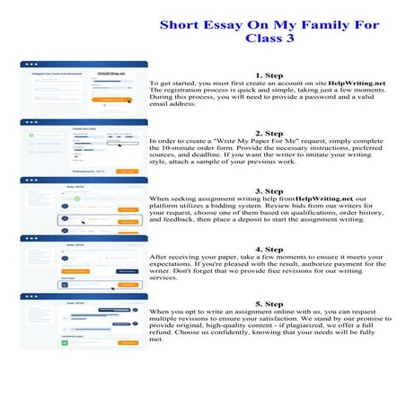 Short Essay On My Family For Class 3. Online assignment writing service.