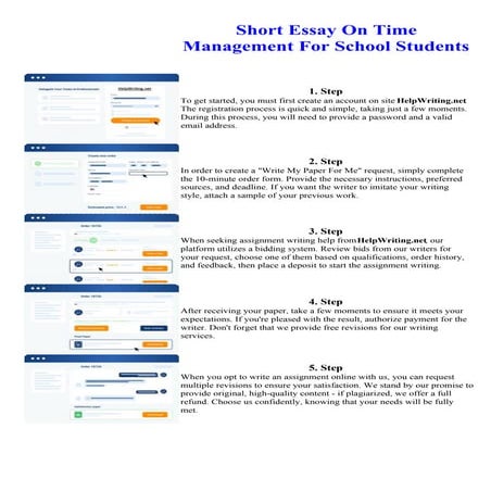 Short Essay On Time Management For School Students