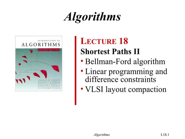 Bellman Ford's Algorithm