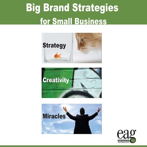 Big Brand Strategies for Small Business - FastTrac Presentation 2012