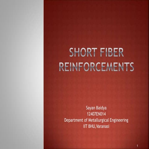 Short fiber reinforcements