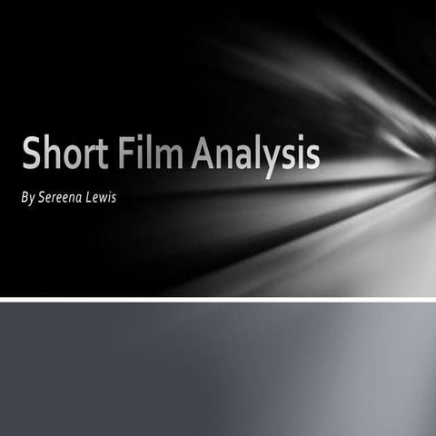 Short film analysis Bump