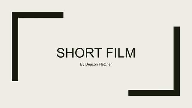 Short film proposal